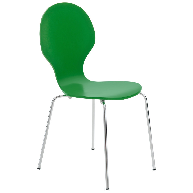 Silla De Comedor Apilable Diego Verde