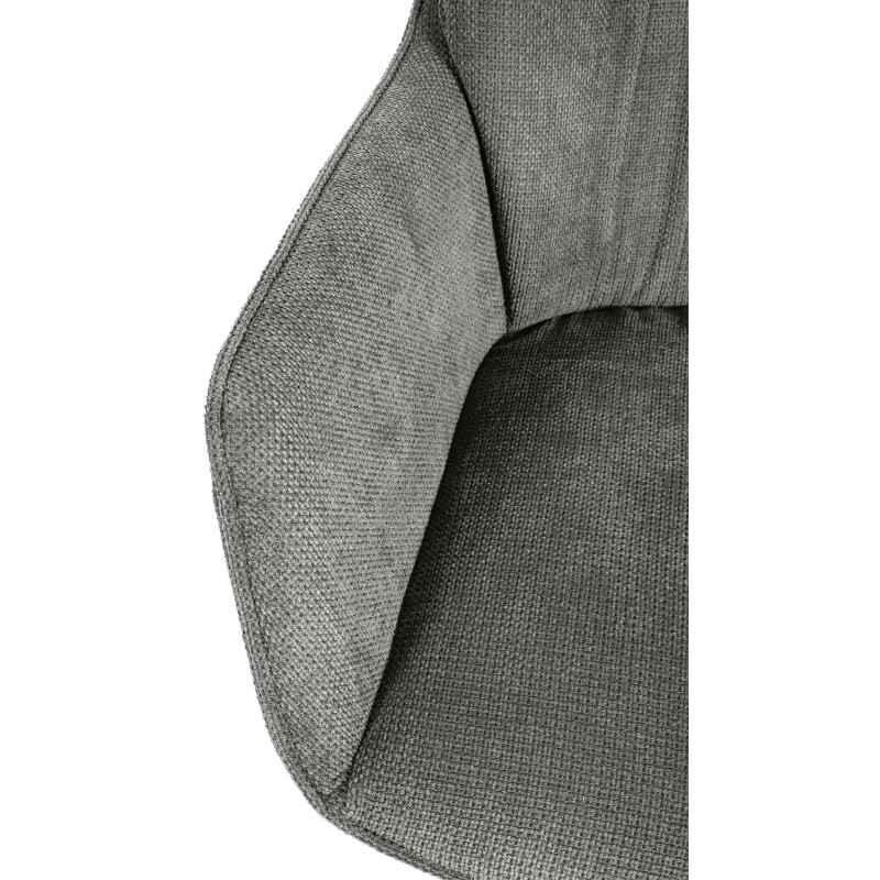 Chaise de salle à manger Jules en tissu gris