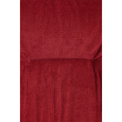 Chaise de salle à manger Jules en tissu rouge