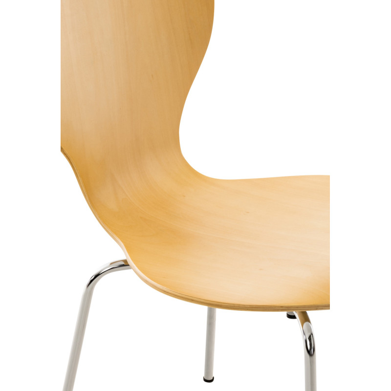 Silla De Comedor Apilable Diego Natural