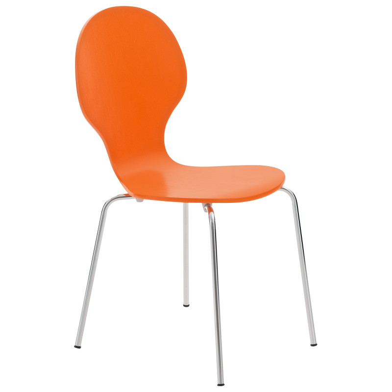 Chaise visiteur Diego orange