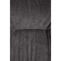 Chaise de salle à manger Jules en tissu noir