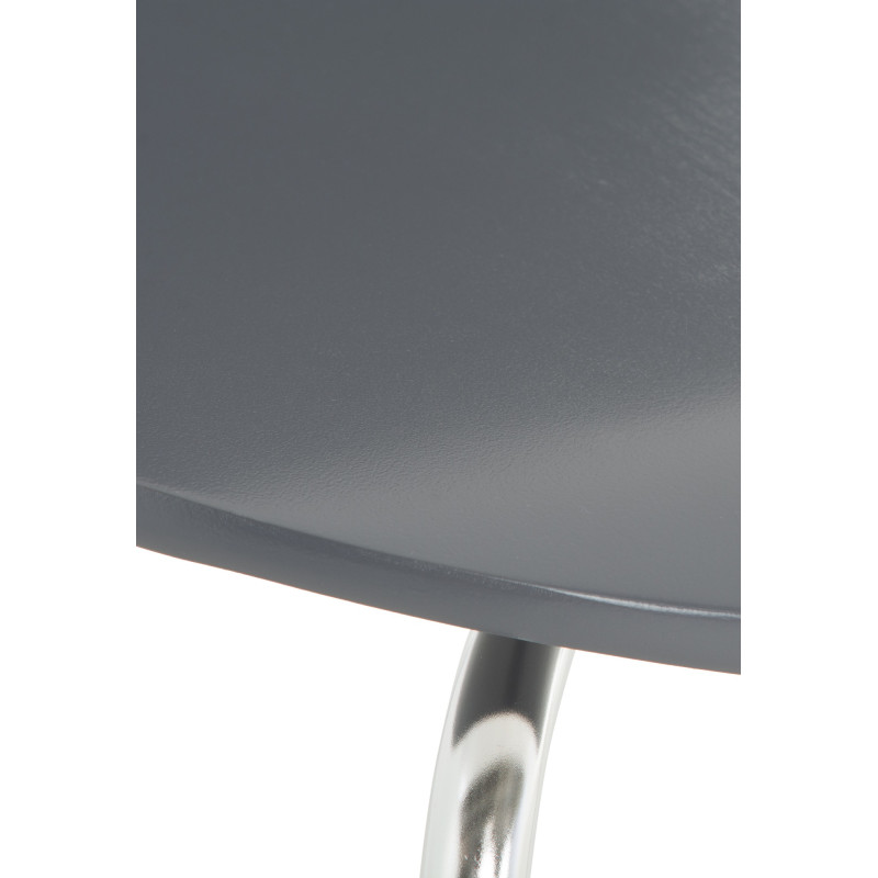 Silla De Comedor Apilable Diego Gris