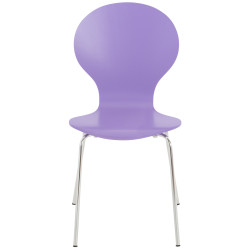 Chaise visiteur Diego violette