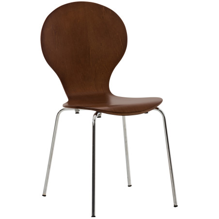 Silla De Comedor Apilable Diego Marrón