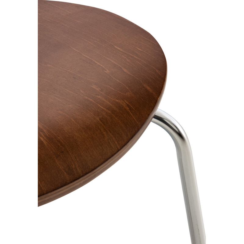 Chaise visiteur marron Diego