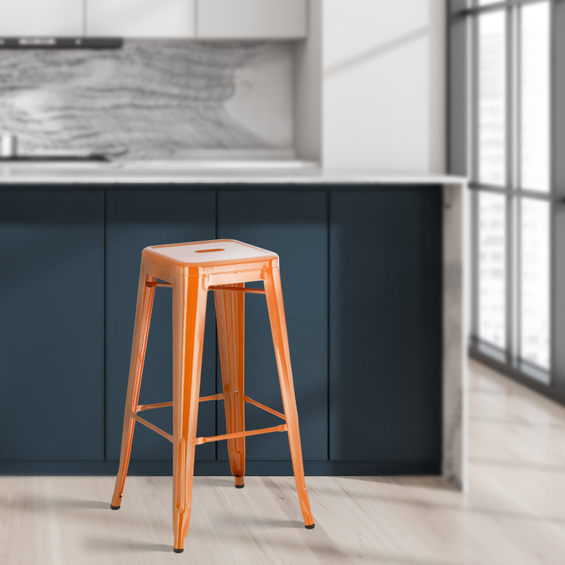 Tabouret de bar Joshua orange