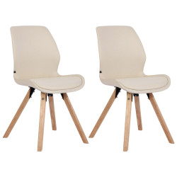 Lot de 2 chaises Luna en...