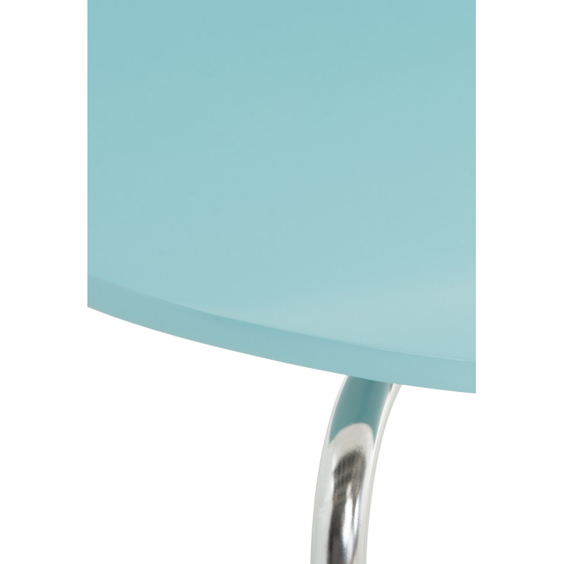 Ensemble de 4 chaises visiteurs Diego, bleu clair