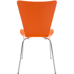 Chaise visiteur Aaron orange