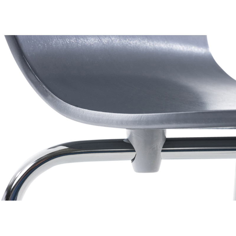 Chaise visiteur Aaron Grey