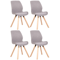 Lot de 4 chaises Luna en...