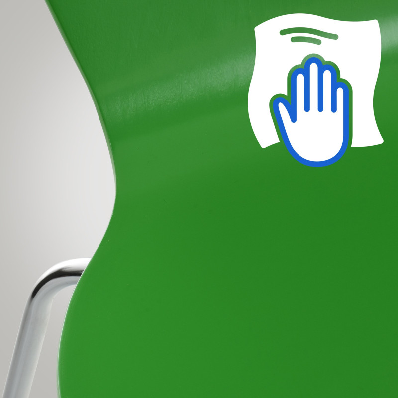 Silla de Visita Apilable Calisto Verde