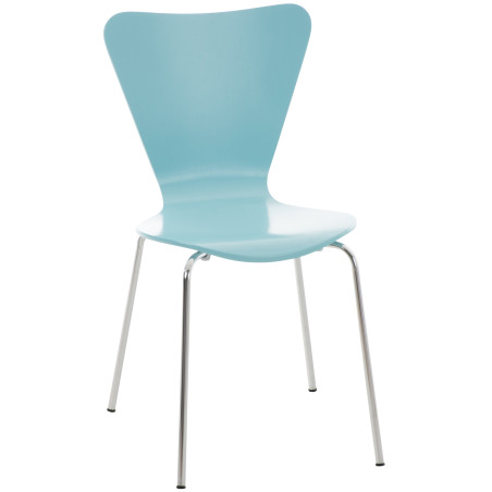 Silla de Visita Apilable Calisto Azul claro