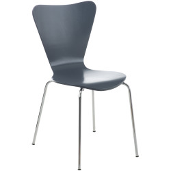 Silla de Visita Apilable Calisto Gris