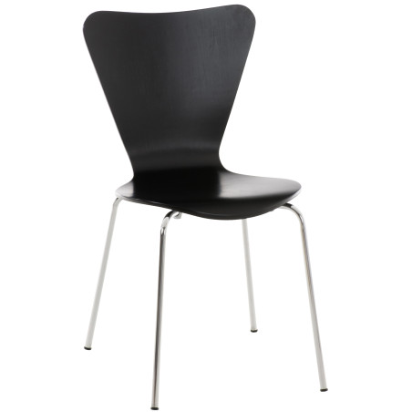 Chaise visiteur Calisto, noire