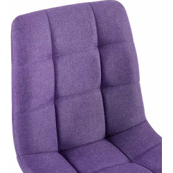 Chaise de salle à manger tissu Antibes violet