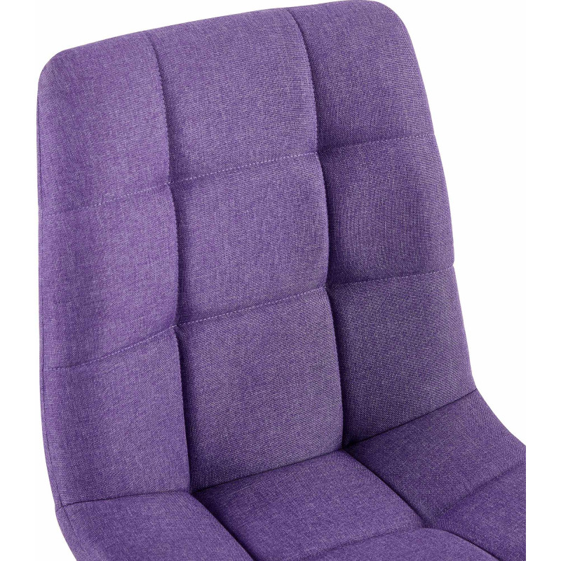 Chaise de salle à manger tissu Antibes violet