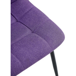 Chaise de salle à manger tissu Antibes violet