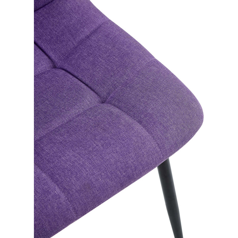 Chaise de salle à manger tissu Antibes violet