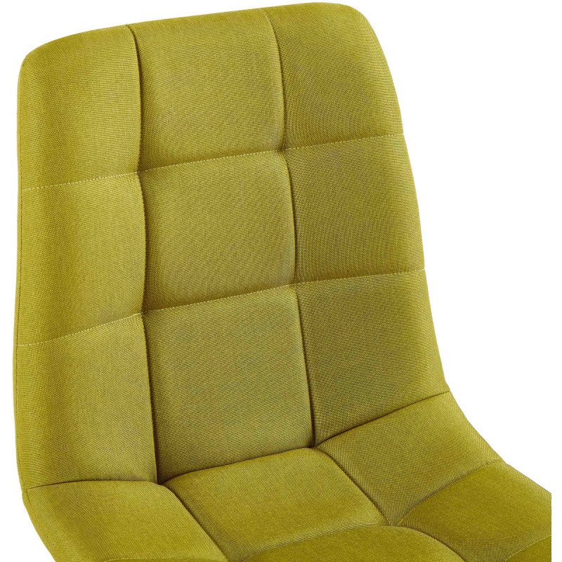 Chaise de salle à manger tissu Antibes vert