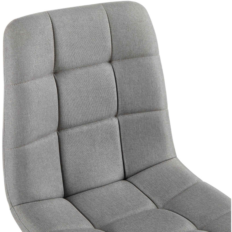 Chaise de salle à manger tissu Antibes gris clair