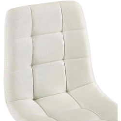 Chaise de salle à manger tissu Antibes crème