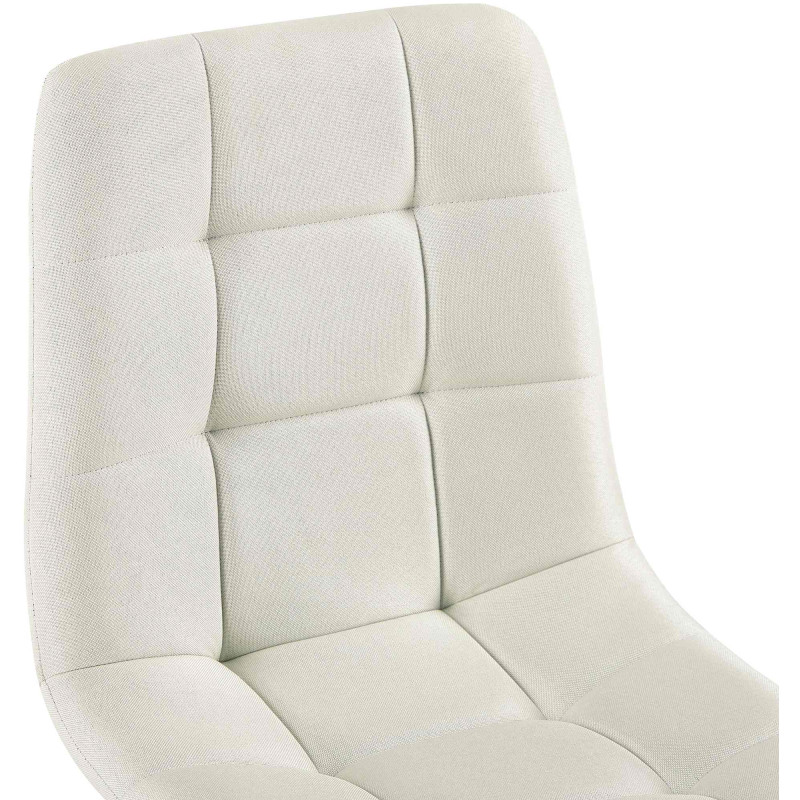 Chaise de salle à manger tissu Antibes crème