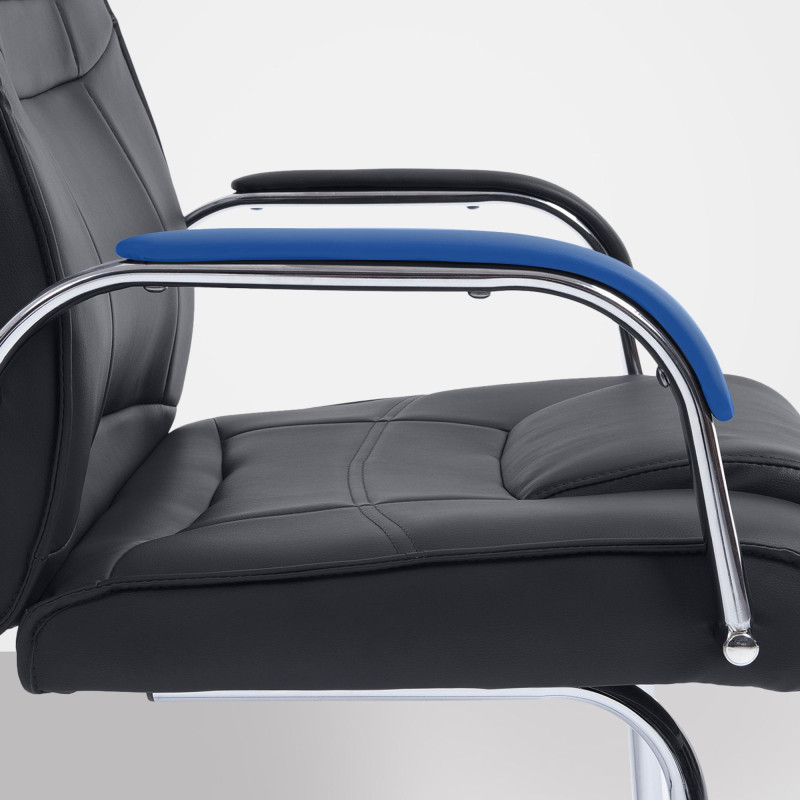 Chaise visiteur Attila noire