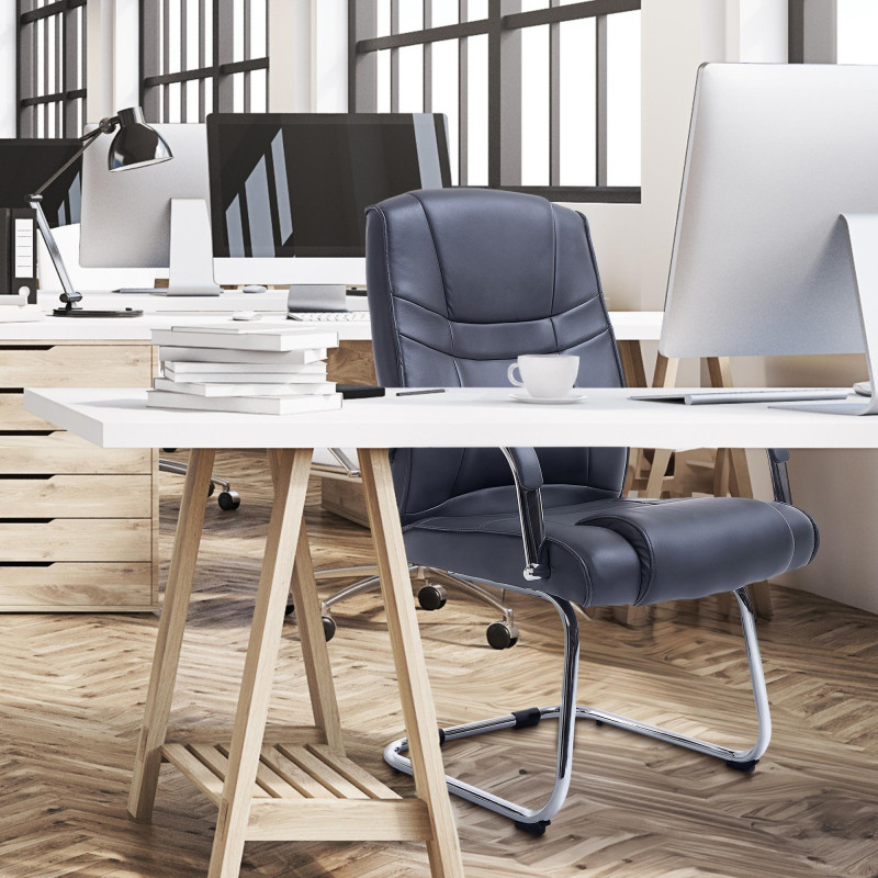 Chaise visiteur Attila grise