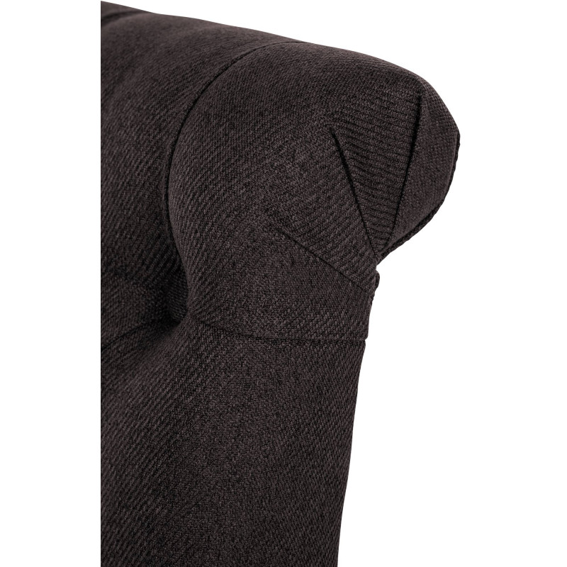 Lot de 2 chaises de salle à manger tissu Lisburn noir