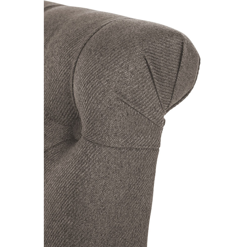 Lot de 2 chaises de salle à manger tissu Lisburn taupe