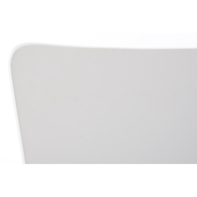 Lot de 2 chaises visiteurs Aaron blanc