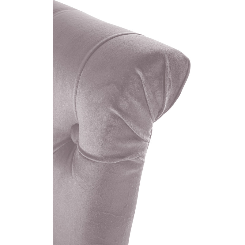 Lot de 2 chaises de salle à manger en velours Lisburn gris
