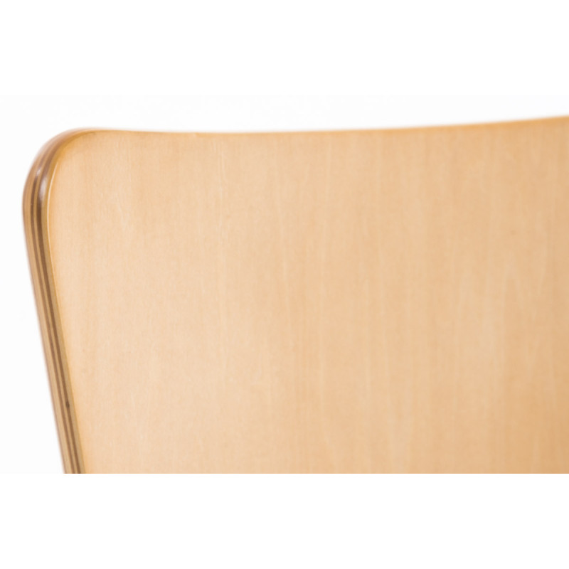 Lot de 2 chaises visiteurs Aaron natura