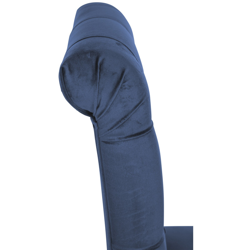 Lot de 2 chaises de salle à manger en velours Lisburn bleu