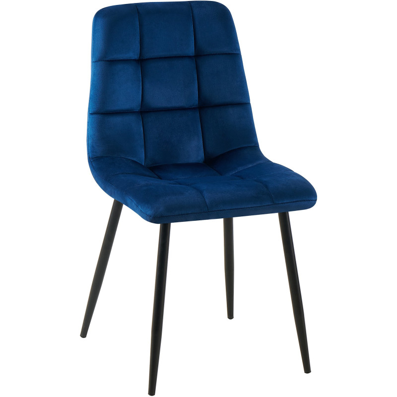 Chaise de salle à manger Antibes bleu foncé