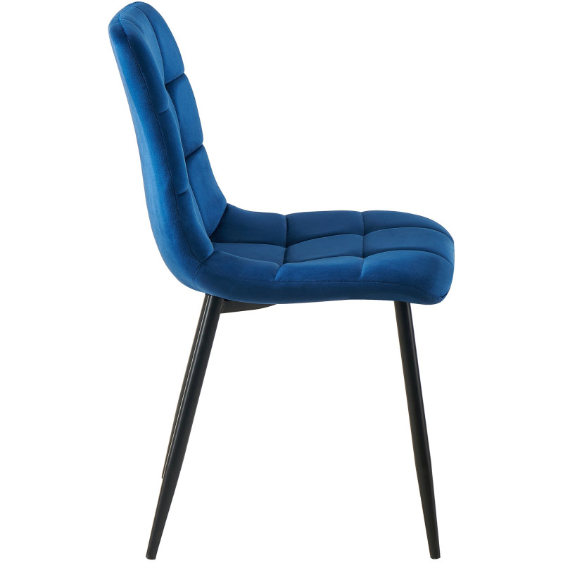 Chaise de salle à manger Antibes bleu foncé