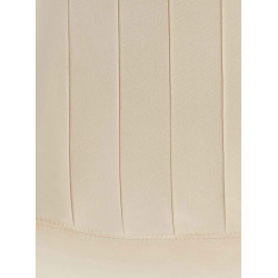Chaise de salle à manger en velours Baxter crème