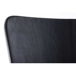 Lot de 2 chaises visiteurs Aaron en noir