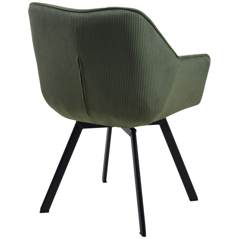 Chaise de salle à manger Jordi Cord vert