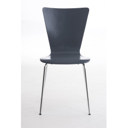 Ensemble de 4 chaises visiteurs gris Aaron