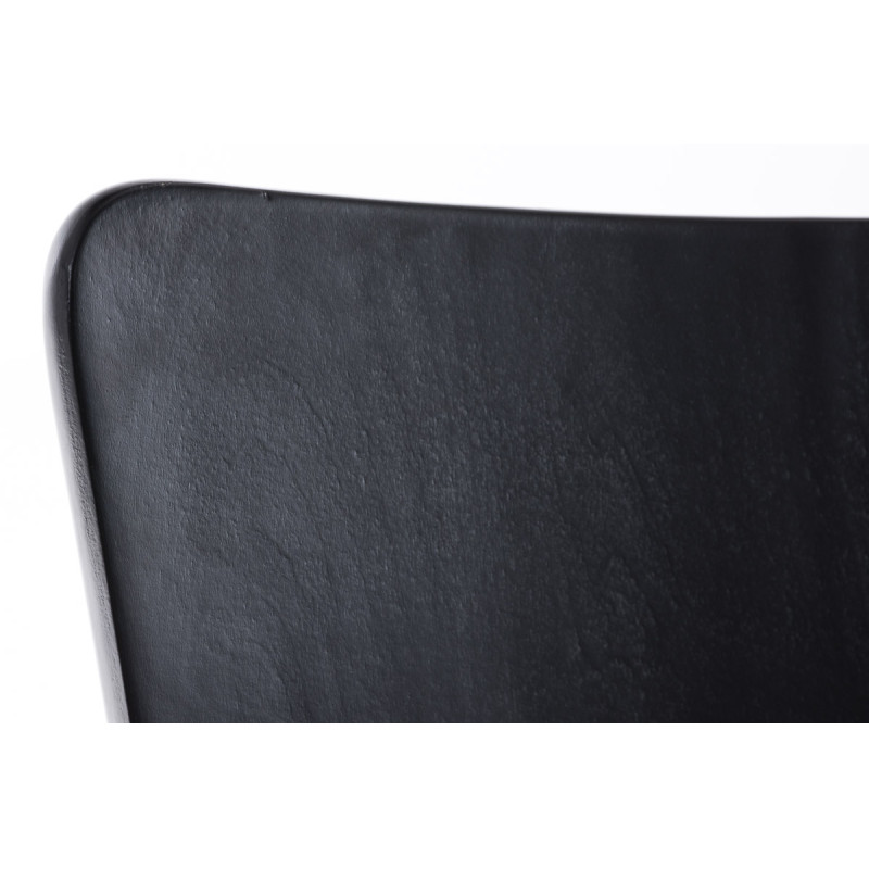 Ensemble de 4 chaises visiteurs Aaron, noires