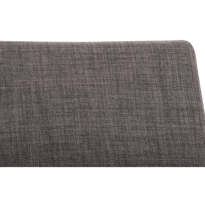Lot de 2 chaises de salle à manger tissu Belfort gris