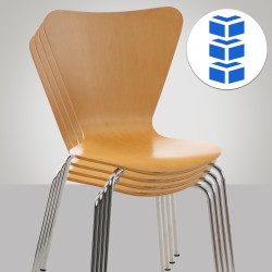 Ensemble de 4 chaises visiteurs Calisto natura