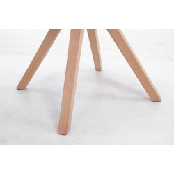 Chaise visiteur Toulouse tissu Natura Square gris