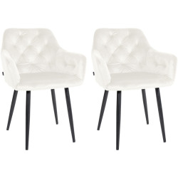 Lot de 2 chaises de salle à...