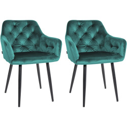 Lot de 2 chaises de salle à...