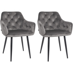 Lot de 2 chaises de salle à...