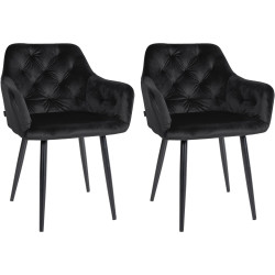 Lot de 2 chaises de salle à...